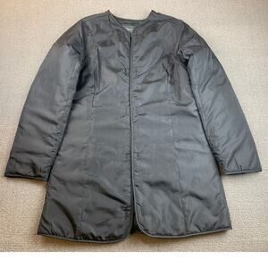 Eddie Bauer Women's S Black Quilted Lined Coat Outerwear Jacket
